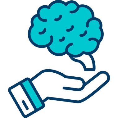 Beyin eli beyin simgesini tutuyor