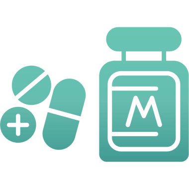 İlaç haplarının vektör illüstrasyonu