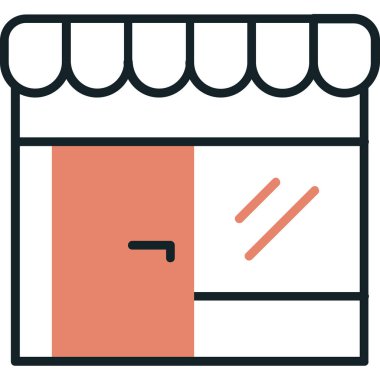 Alışveriş. Web simgesi basit illüstrasyon