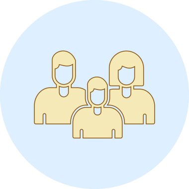 grup insanları ikon vektör illüstrasyonu