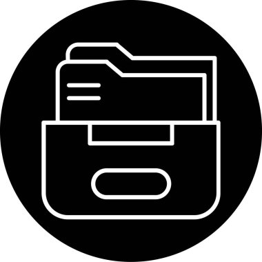 Belge. Web simgesi basit illüstrasyon