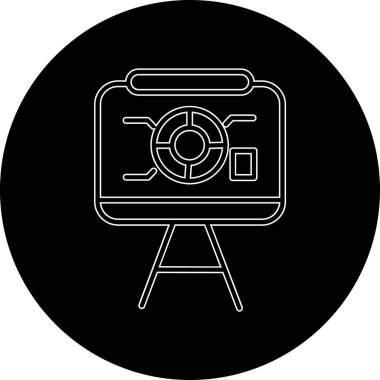 kamera simgesi vektör illüstrasyonu