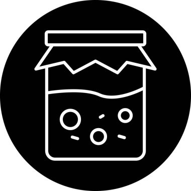 Kavanoz kavanozu simgesi ana hat biçiminde