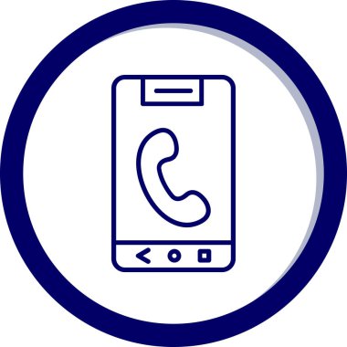 - Telefon. Web simgesi basit illüstrasyon