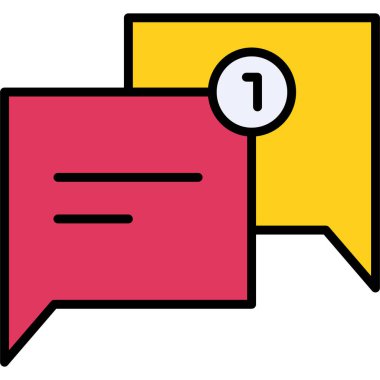 ileti simgesi, vektör illüstrasyonu