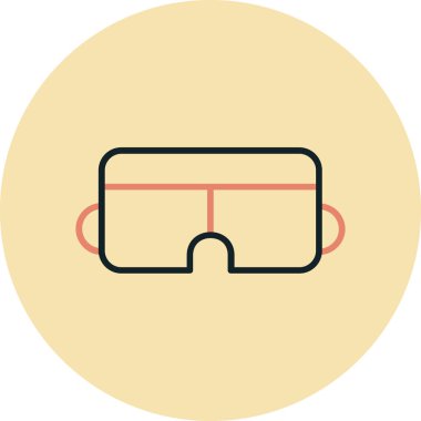 Gözlük. Web simgesi vektör illüstrasyonu