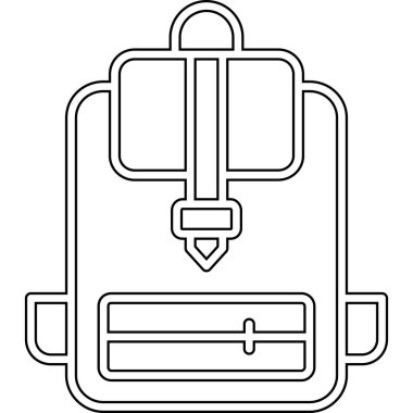 sırt çantası valiz simgesi, özet biçimi