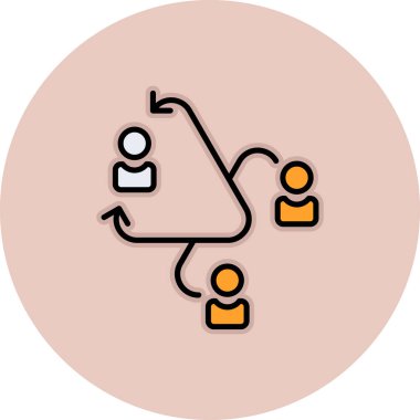 ağ paylaşım simgesi çizimi