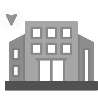 bina binası simgesi - ana hatlar biçiminde