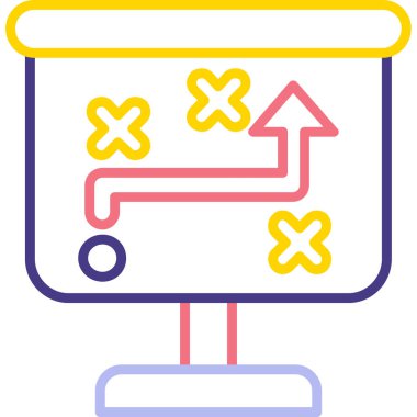 Ok. Web simgesi basit illüstrasyon