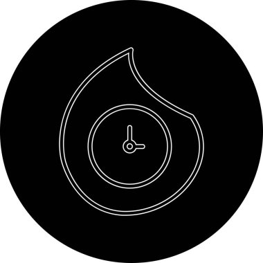 Bir damla su ikonunun vektör illüstrasyonu