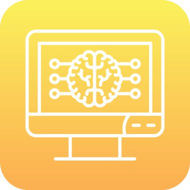 Akıllı telefon simgesine sahip beyin.
