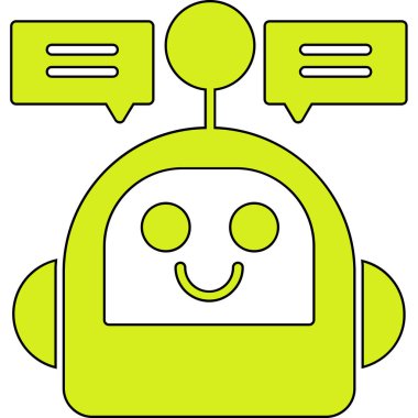 Konuş. Web simgesi basit illüstrasyon