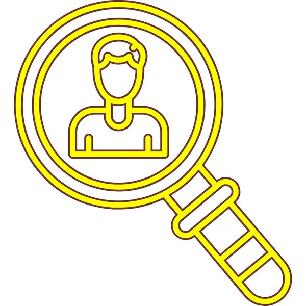 Arama simgesi. Düzenlenebilir felç. renk çizimi tasarımı. vektör illüstrasyonu.