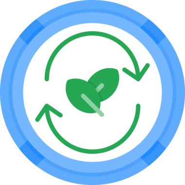 Yaprak ikonu vektör illüstrasyonu