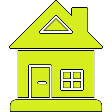 Ev simgesinin vektör illüstrasyonu