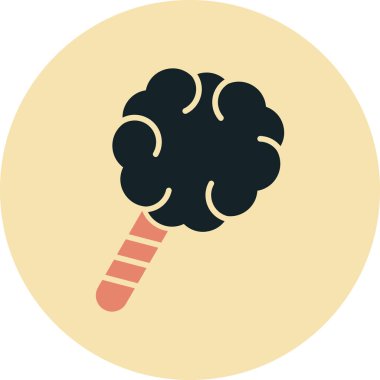 Dondurma simgesinin vektör illüstrasyonu