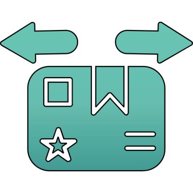 ok simgesi vektör illüstrasyonu