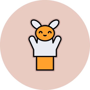 Sevimli paskalya yumurtası ikonu