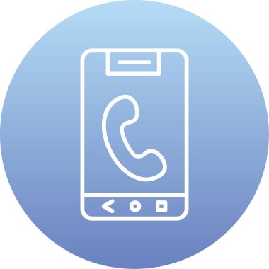 telefon simgesi vektör çizimi tasarımı