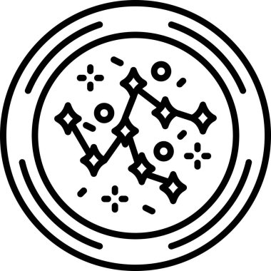 vektör gezegen simgesi, basit web illüstrasyonu