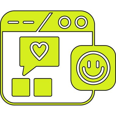 akıllı telefon sohbet vektör çizimi