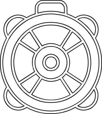 tekerleğin vektör illüstrasyonu