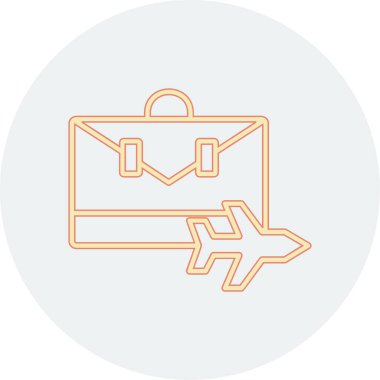 Seyahat simgesinin vektör illüstrasyonu