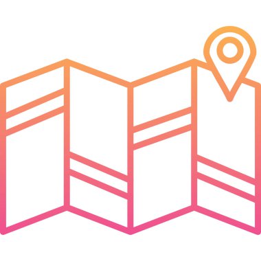 konum simgesi modern illüstrasyon