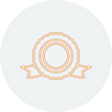 Madalya simgesi, vektör illüstrasyonu