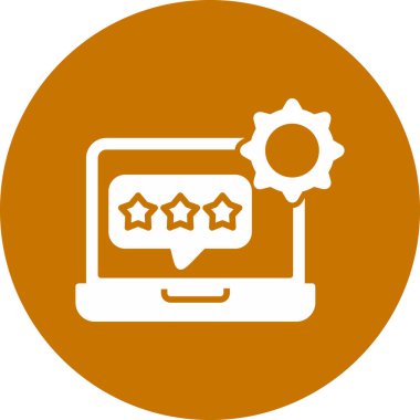 geribildirim glyph düz vektör simgesi