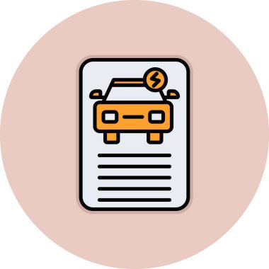 araba simgesi vektör illüstrasyonu