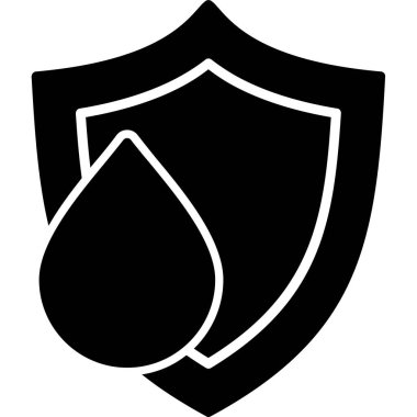 Koruma kalkanı koruma simgesi katı biçimde