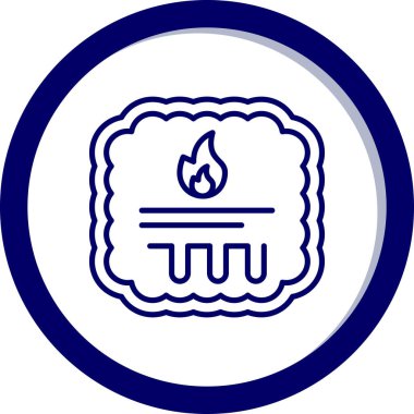 Ateş simgesinin vektör illüstrasyonu