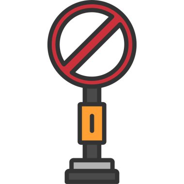 Trafik ışığı işareti izole edilmiş ikon vektör çizimi tasarımı