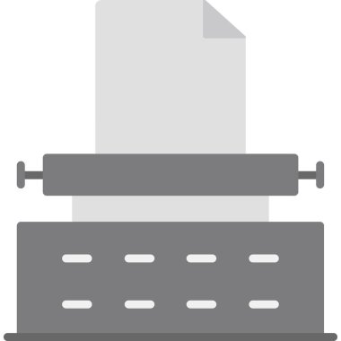 Demir makine simgesi. Ağ için demir makine vektör simgesinin basit çizimi