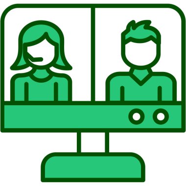 iş çifti ofis simgesi