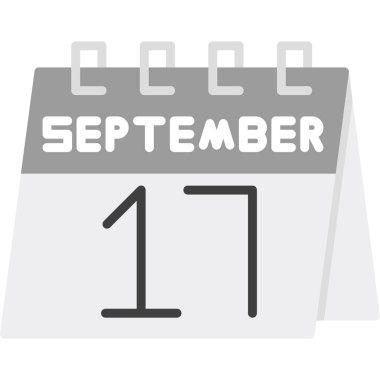 Takvim simgesi tasarımı, vektör illüstrasyonu