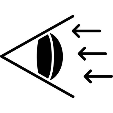 Göz. Web simgesi basit illüstrasyon