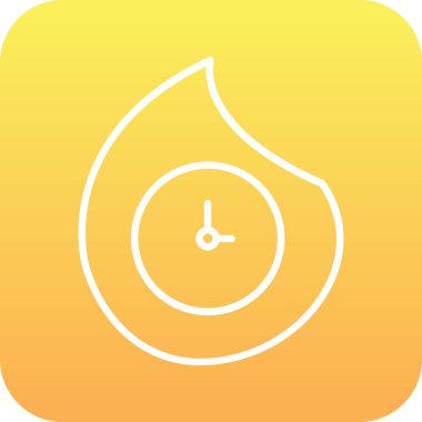 Bir su damlası simgesinin vektör illüstrasyonu