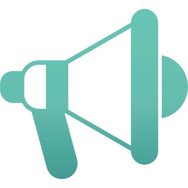 Megafon ikonu vektör illüstrasyonu