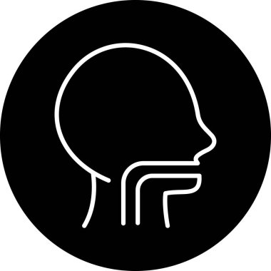 İnsan beyin simgesinin vektör illüstrasyonu