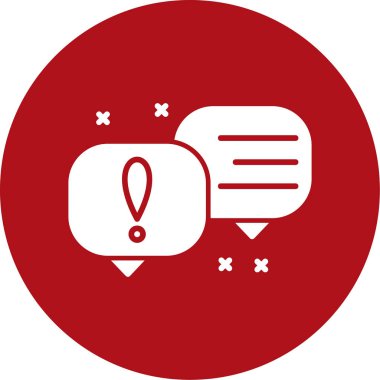 İleti kabarcığı resimleme vektör tasarımı