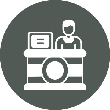 Bir kadın simgesinin vektör illüstrasyonu