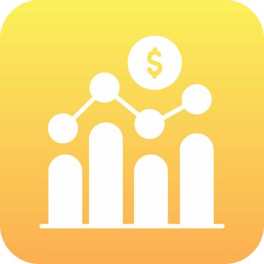 İş ve finans simgesinin vektör illüstrasyonu