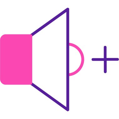 megafon basit simgesi, vektör çizim