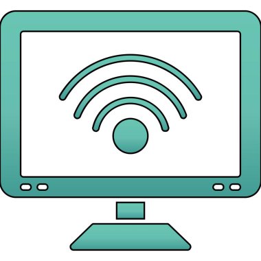 wifi simgesi vektör illüstrasyonu
