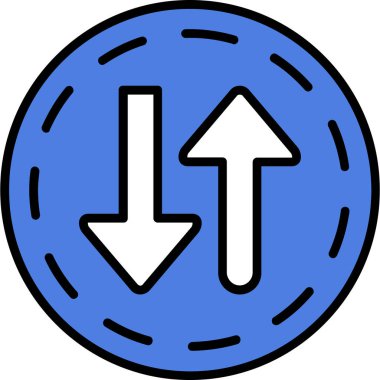 Ok. Web simgesi basit illüstrasyon