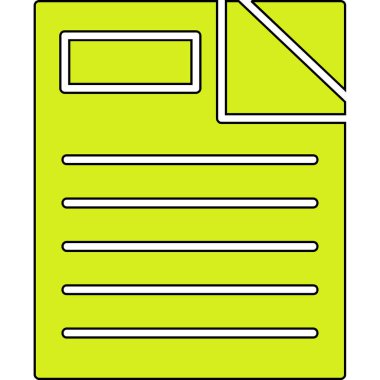 Vektör belgesi Simge illüstrasyonu