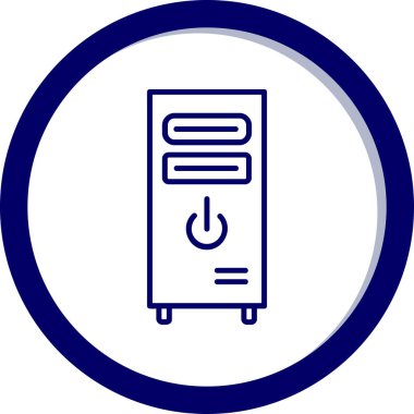 Bilgisayar simgesinin vektör illüstrasyonu